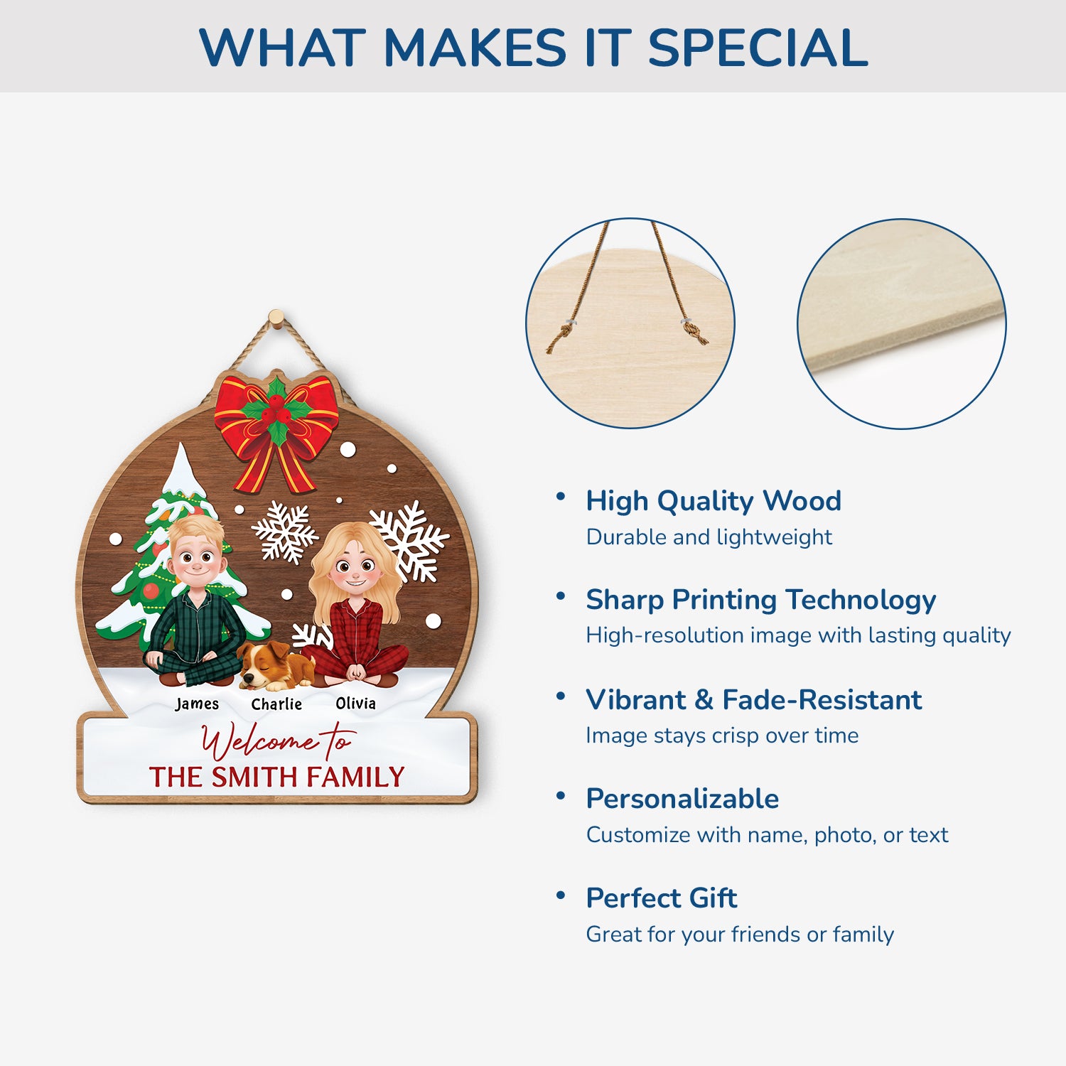 5409QUK4 personalized wooden family sign_ xmas gifts for dog lovers 5409QKZNC