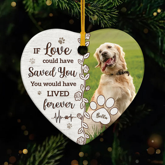 5410OUS1 personalized dog memorial gifts ceramic photo ornament_s 5410O3LAC