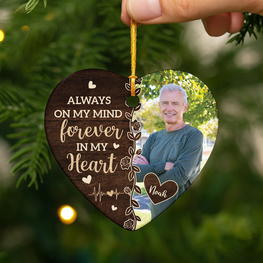 5410OUS2 ceramic remembrance christmas ornament_ custom photo memorial gifts 5410O3LAA