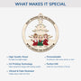 5416OUS4 personalized best friend gifts 1 layered wooden christmas ornaments 5416O