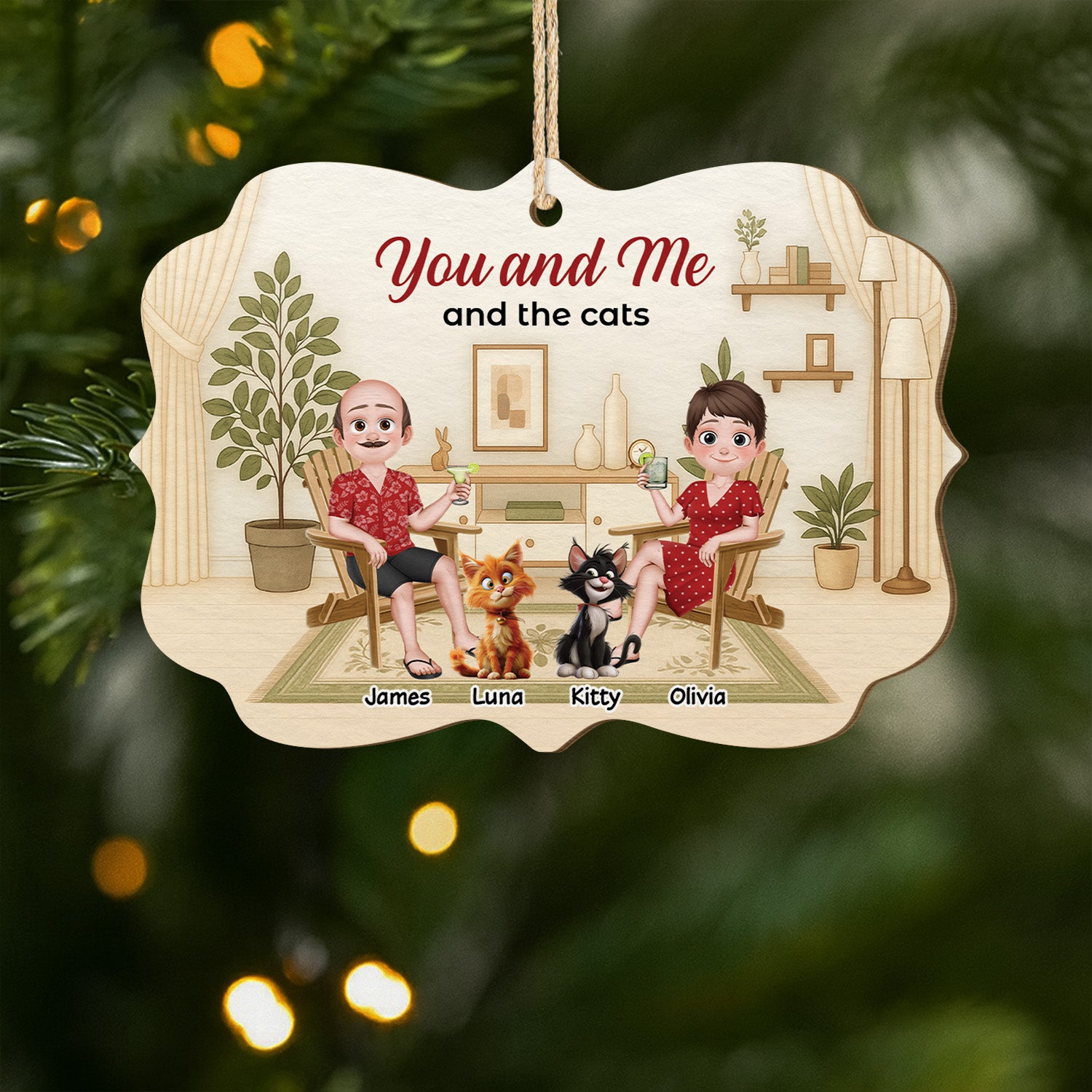 5418OUk1 custom couple gifts for cat lovers 1 layered wooden ornament 5418O6LMG_f0d59537 b805 4bc0 b59b 8d7c0f845b84