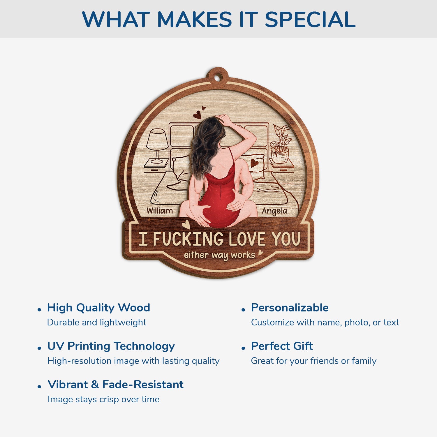 5419OUS4 custom couple gifts for christmas 2 layered wooden ornaments 5419O6LQG