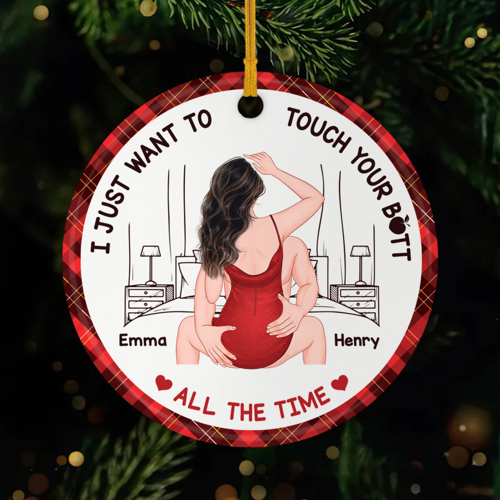 5423OUS1 personalized ceramic christmas ornaments_ funny couple gifts 5423O6LZG