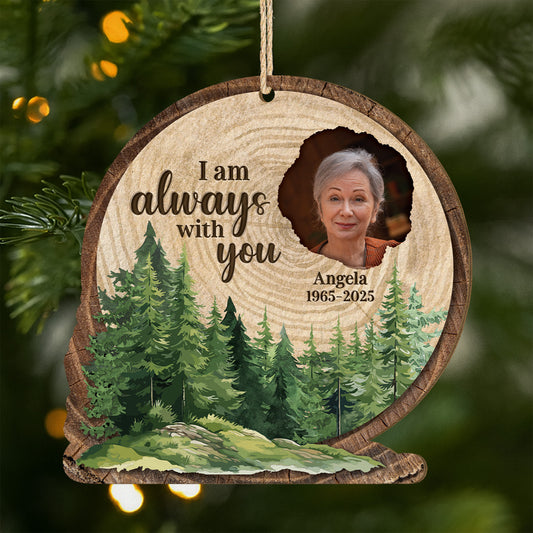 5425OUK1 personalized 1 layered wooden ornaments picture memorial gifts_ 5425O8ZQA
