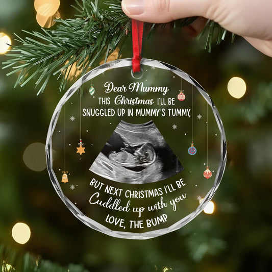 5428OUK2 personalized dad to be gifts_ ultrasound christmas ornament_ 5428OKLCB