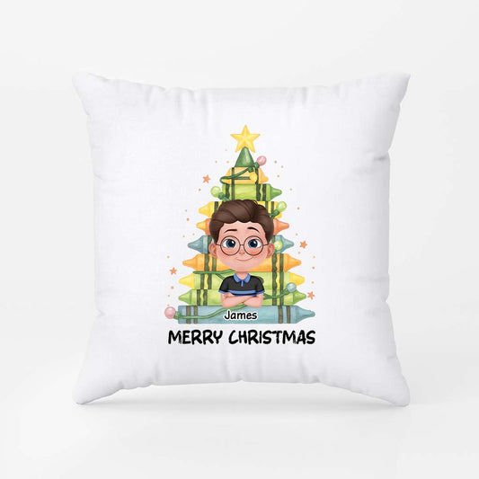 5436PUS2 merry christmas pillow personalized christmas gifts for kids 5436PKT5K