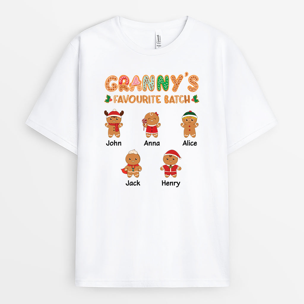 5438AUK1 custom christmas gifts grandma shirts with grandkids names 5438AKZZA
