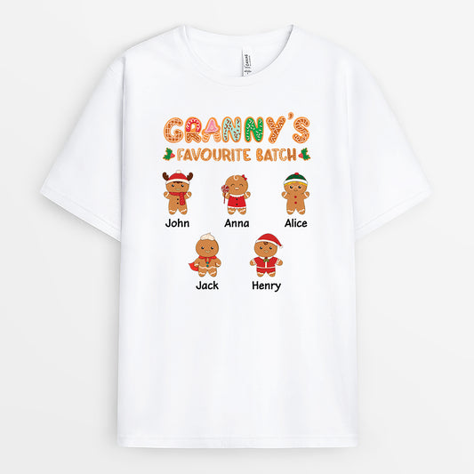 5438AUK1 custom christmas gifts grandma shirts with grandkids names 5438AKZZA