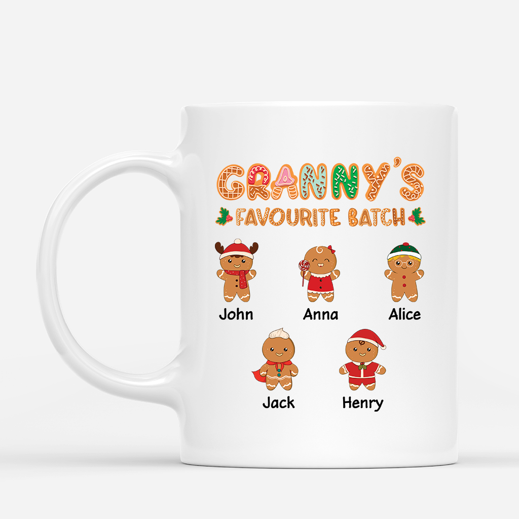 5438MUK1 personalized gifts for grandma christmas gingerbread man mug_ 5438MKZ0A