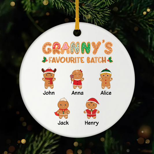 5438OUK1 custom xmas gifts for grandma ceramic gingerbread man ornament_ 5438OKZ0A_5c2f7857 7c5b 484a b0a1 13f0b162996e