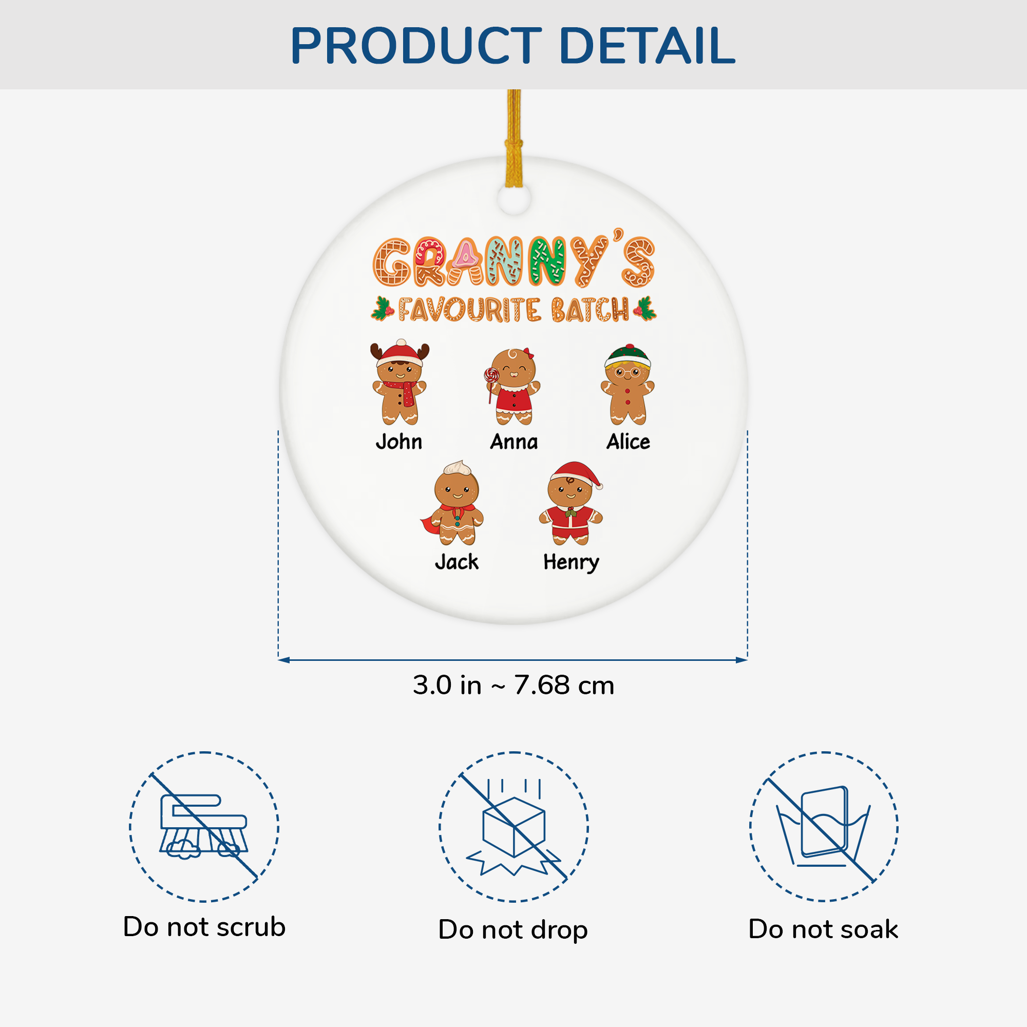 5438OUK3 custom xmas gifts for grandma ceramic gingerbread man ornament_ 5438OKZ0A_cee8172d 479b 48fb b3c5 972607956414