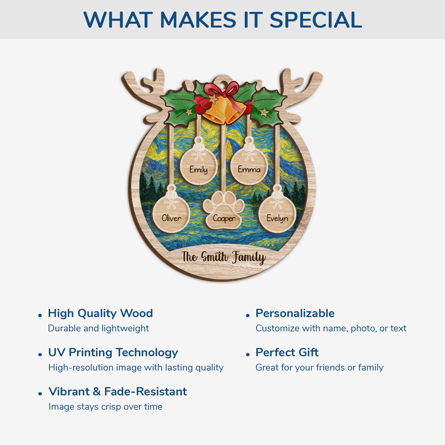 5440OUK4 personalized family christmas gifts 2 layered wooden ornament_ 5440O8ZQI