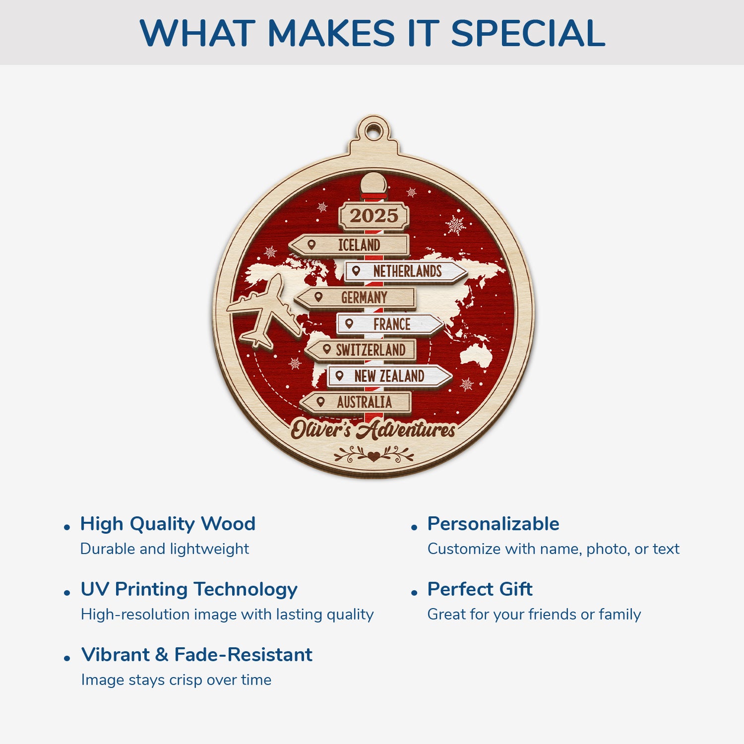 5459OUS4 custom christmas gifts for travelers_ 2 layered wood ornament_s 5459OTTZR