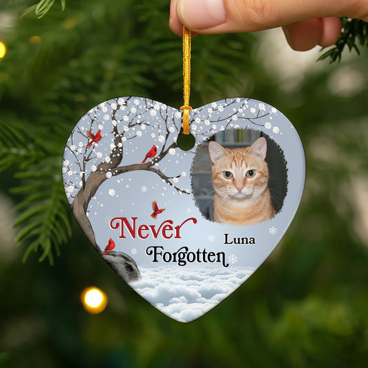 5468OUS2 personalized memorial gift always in my heart picture ornament 5468O3QTB