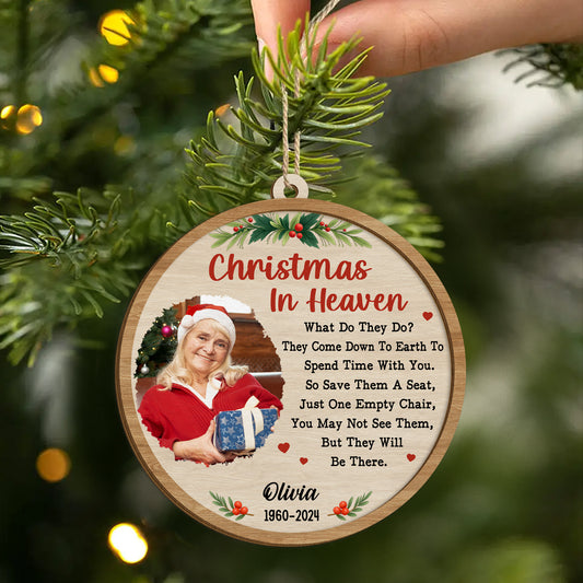 5469OUS2 custom 2 layered wood ornament_ christmas in heaven ornament 5469OTHMA