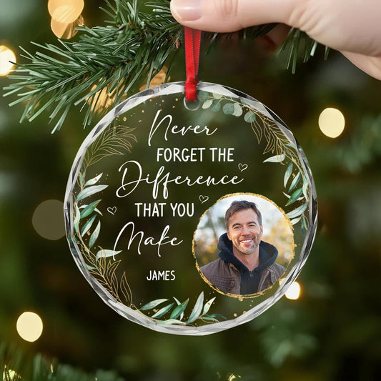 5476OUS2 personalized retirement gifts glass photo ornaments 5476O3QAO