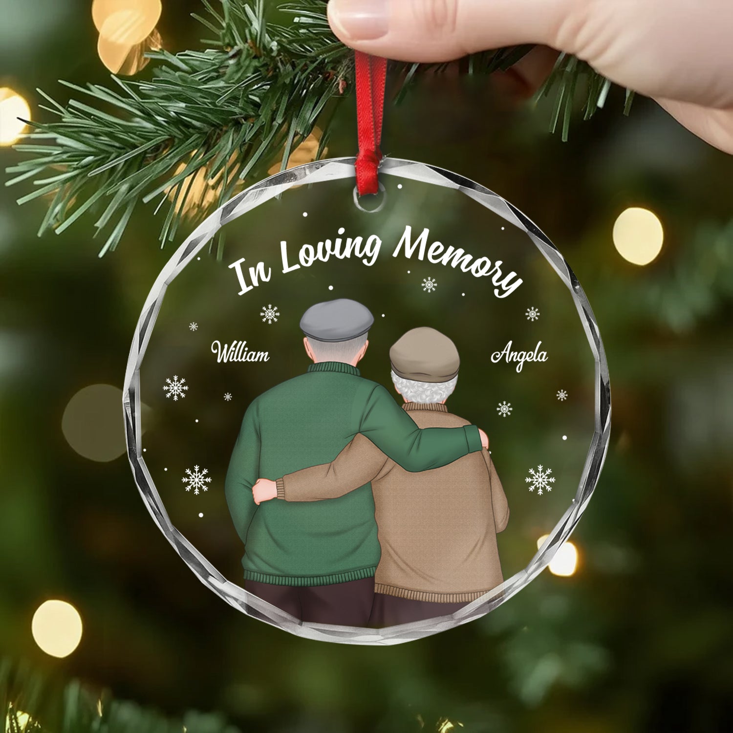 5482OUS2 personalized glass photo ornaments in loving memory gifts 5482OTLCG