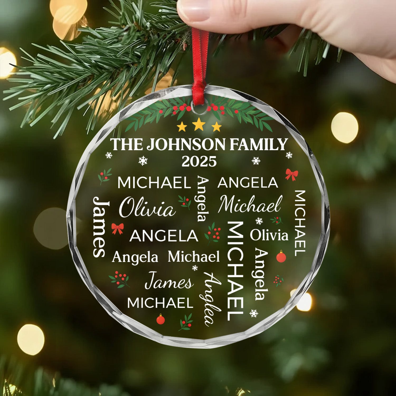 5494OUS2 personalized glass ornaments xmas gifts for family 5494O6UMI