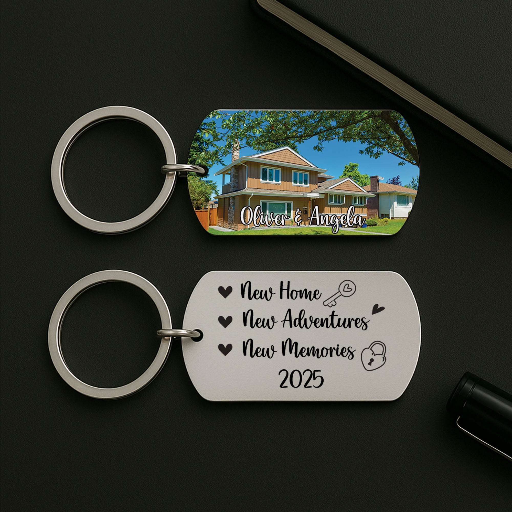 5500JUS2 custom housewarming gifts for family metal new home keychain_ 5500J6QQI