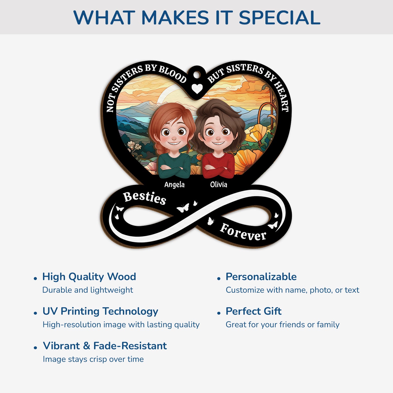 5504OUS4 personalized besties gifts 2 layered wooden ornaments 5504O8LNG