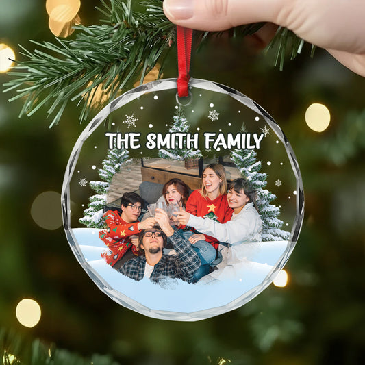 5505OUS2 personalized christmas gifts for family glass xmas ornaments 5505OKL8I