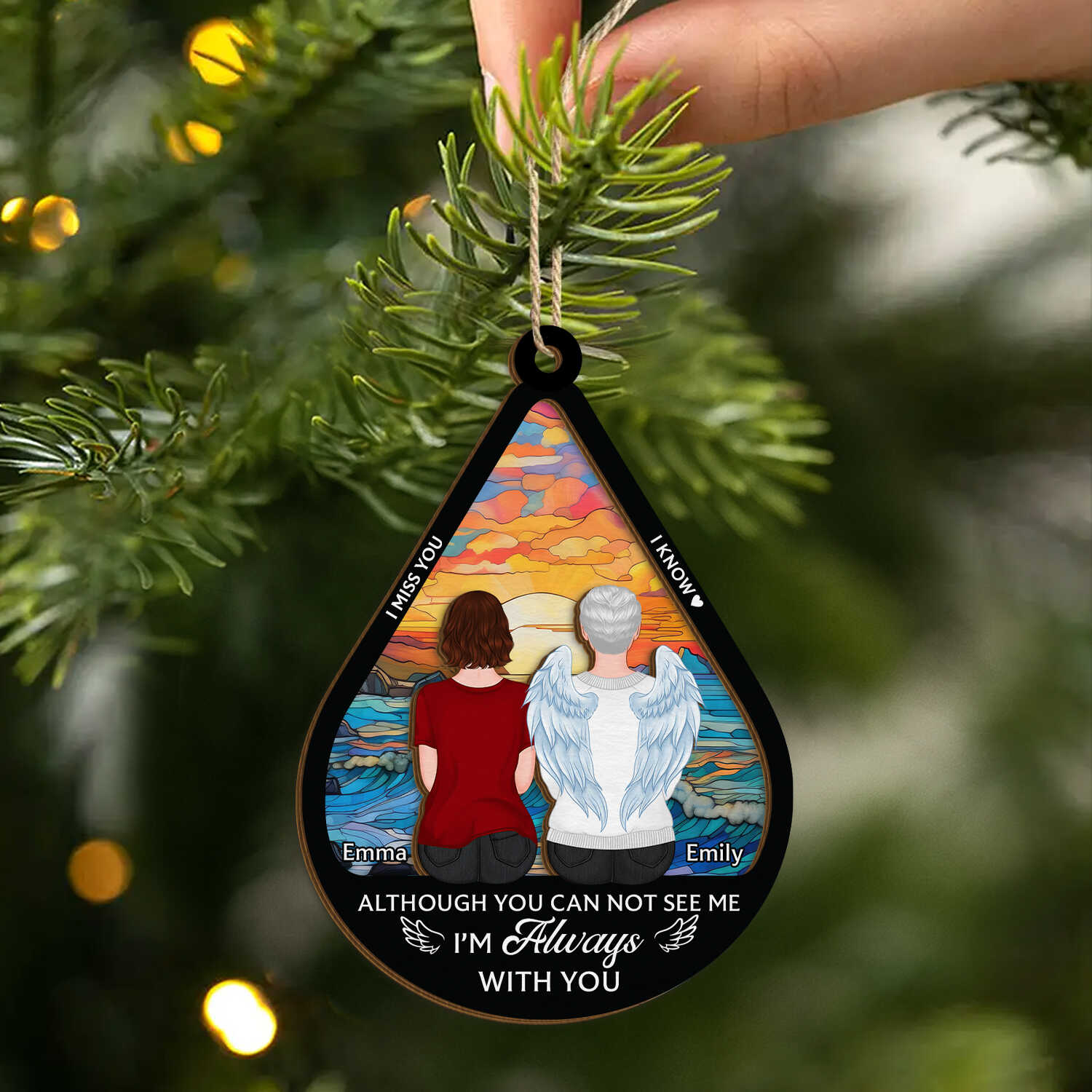 5508ous2 custom memorial gifts for loss of dad 2 layered wooden ornaments 5508o8lca_optimized