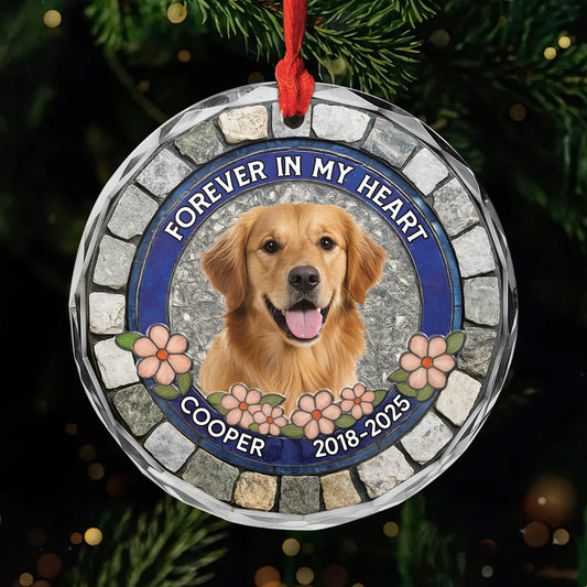 5530OUS1 personalized in loving memory gifts dog glass ornaments 5530O3UZC