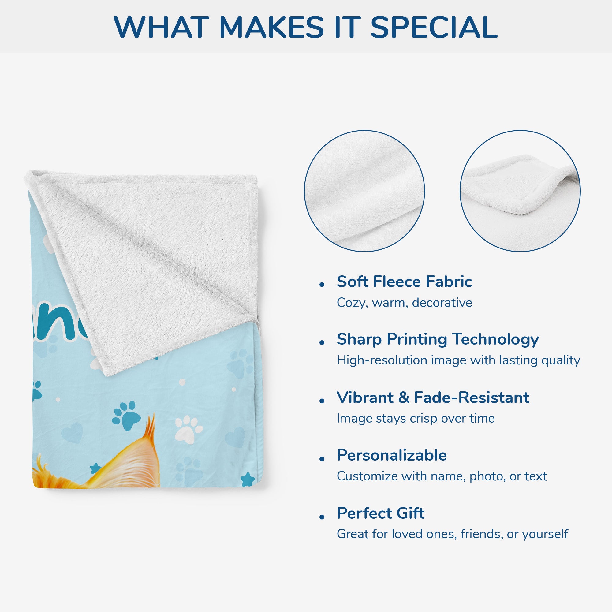 5532BUS3 personalized fleece blankets cute gifts for cat lovers 5532B3LTD