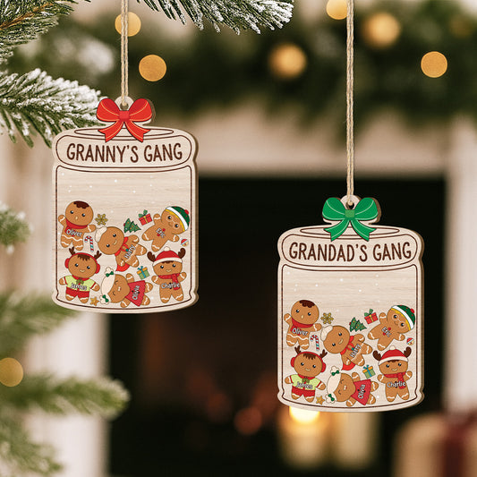 5534OUK2 custom grandma gifts 1 layered wood gingerbread man ornaments_ 5534O3YMA