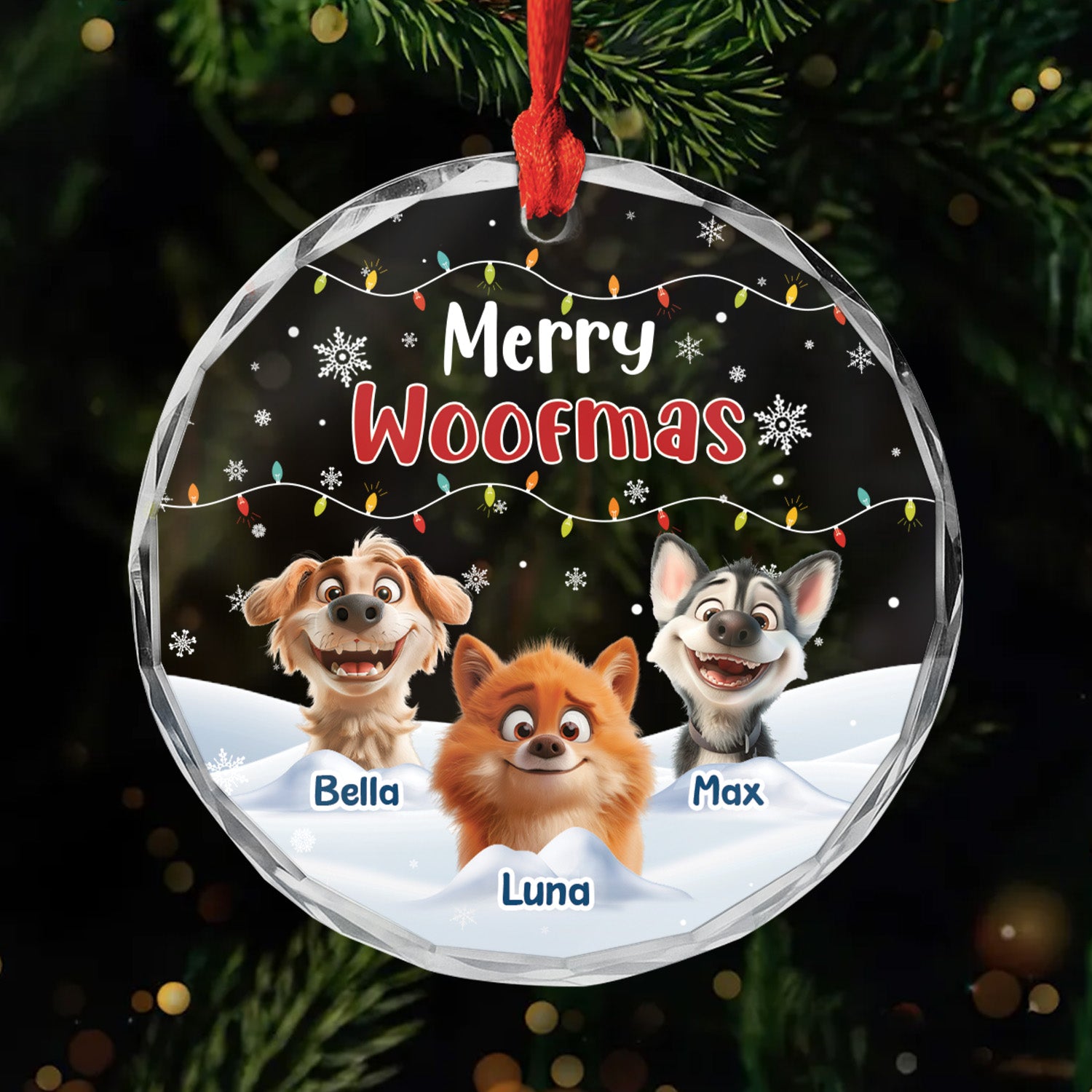 5539OUK1 personalized glass ornaments christmas gifts for the dog lover 5539O3YTC