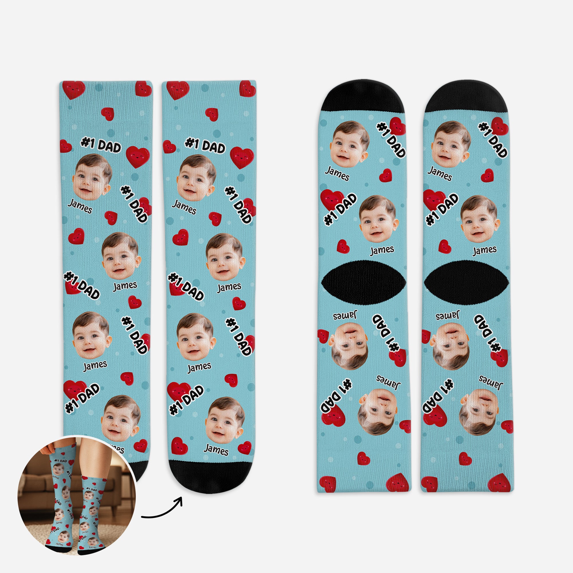 5541JUK1 personalized socks_ with faces on them unique gifts for dad 5541J8YMB