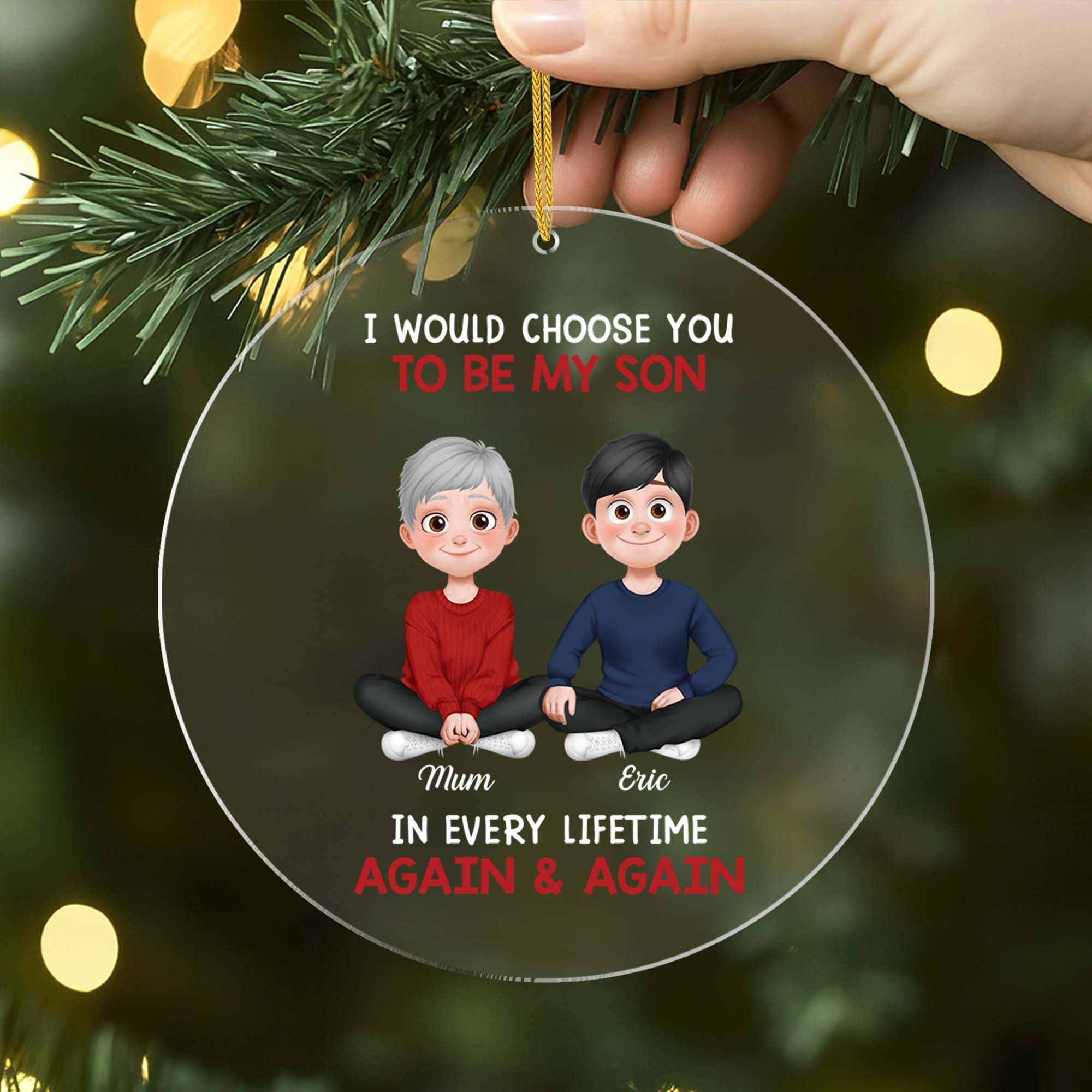 5545OUK2 personalized acrylic ornaments gifts for daughter from dad 5545O8LAA