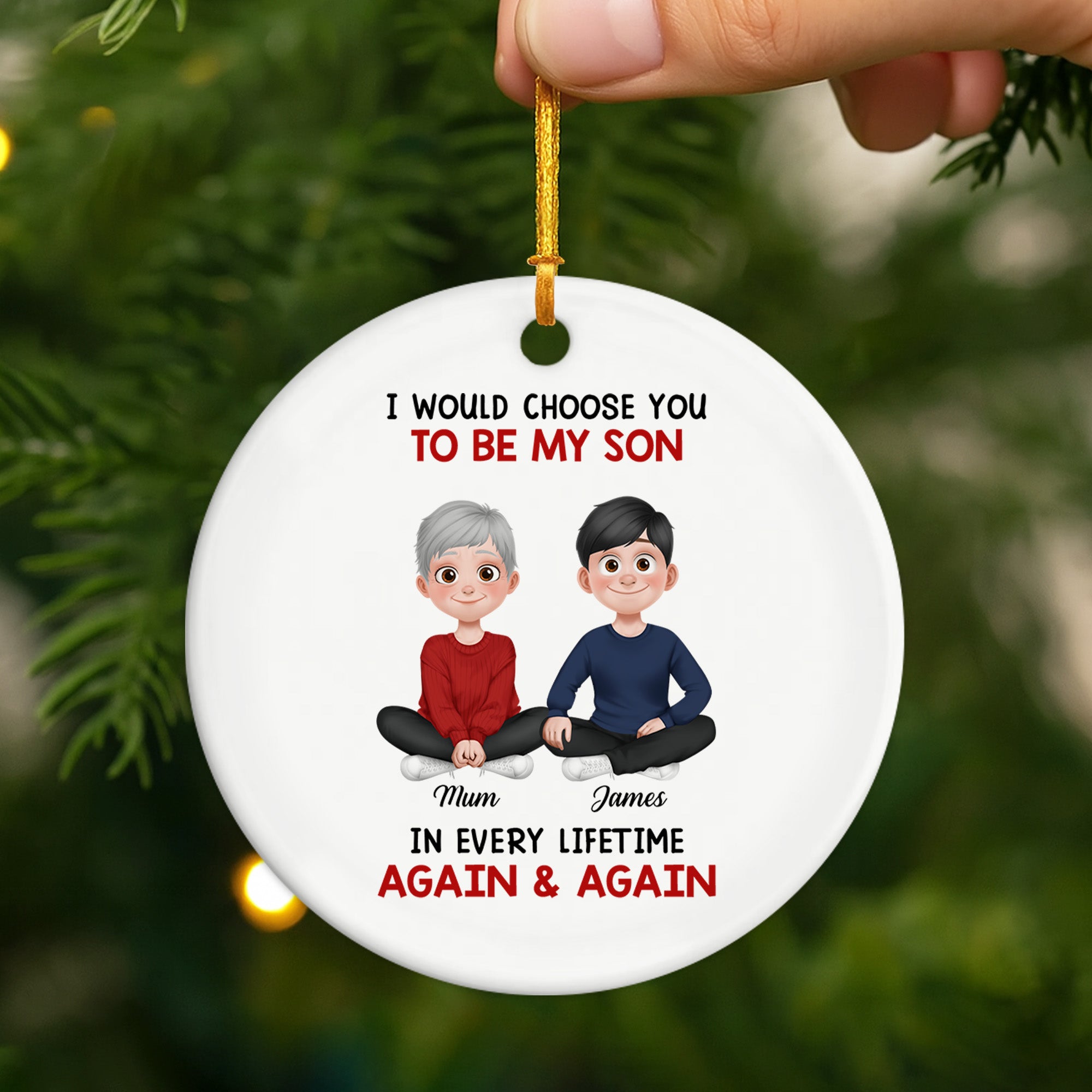 5545OUK2 personalized ceramic ornaments gifts for daughter from dad 5545O8LAA