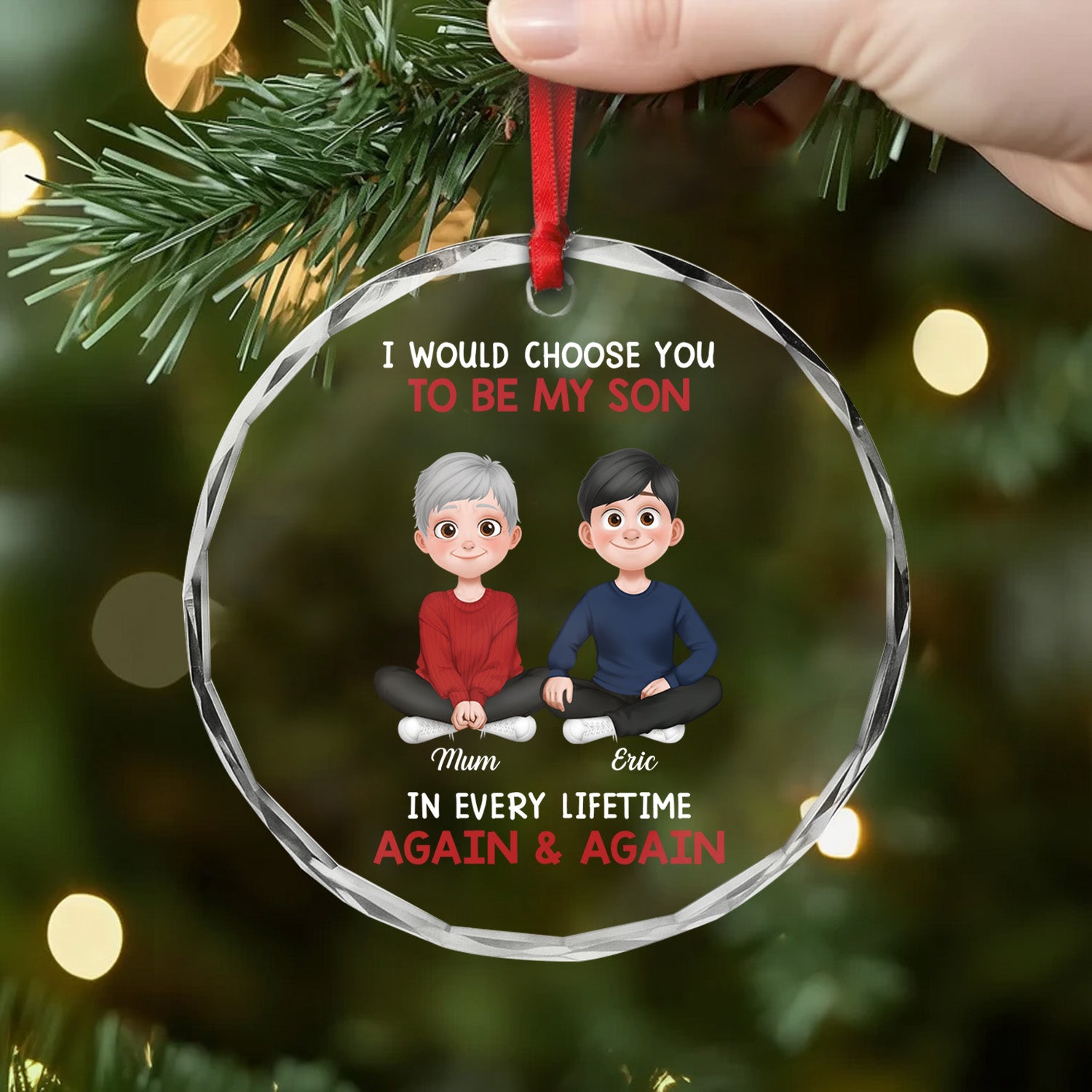 5545OUK2 personalized glass ornaments gifts for daughter from dad 5545O8LAA