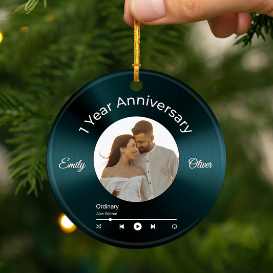 5549OUS2 custom ceramic photo ornaments anniversary gifts for couples 5549O5U5G