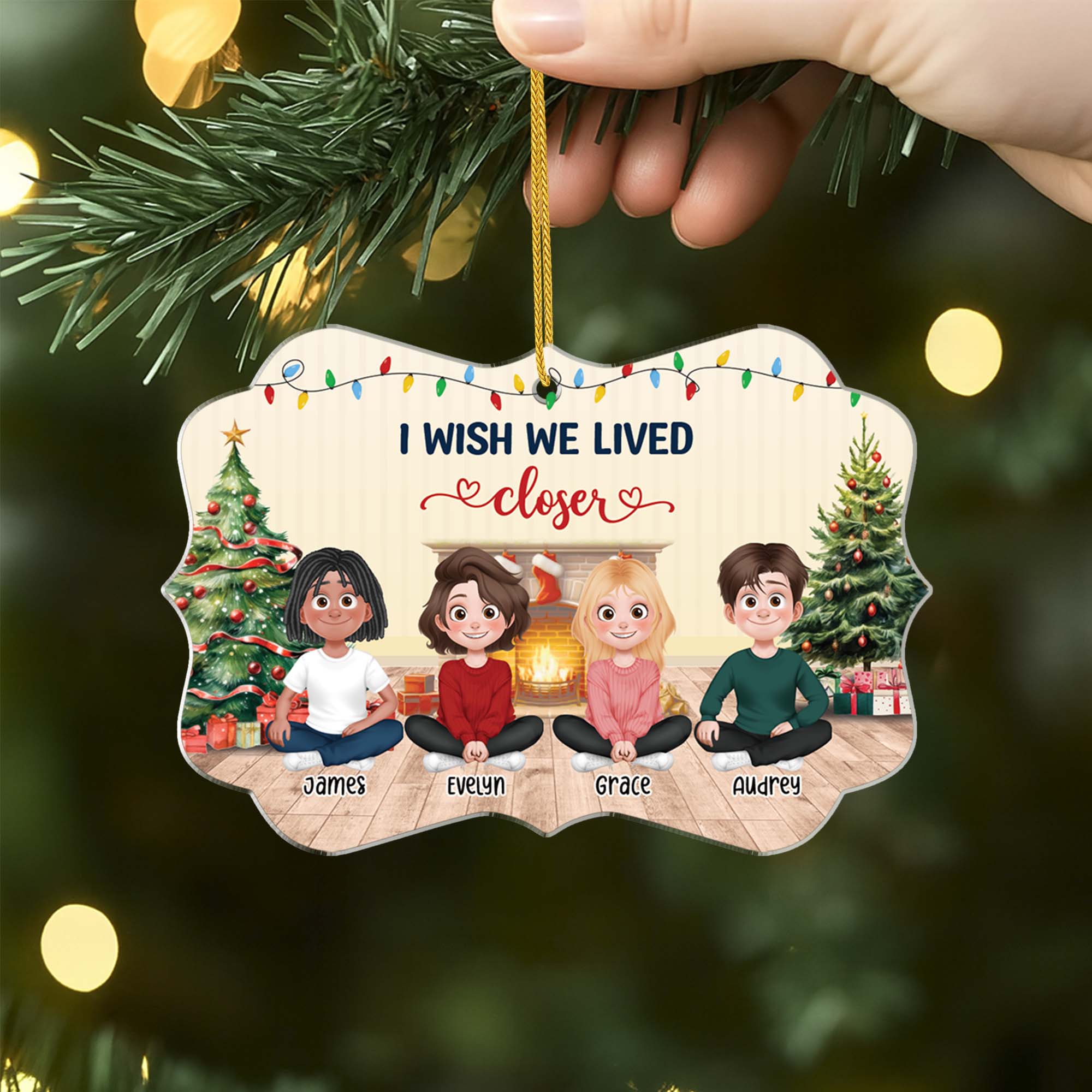 5563OUK2 personalized best friend gifts acrylic christmas ornaments 5563O3YAF