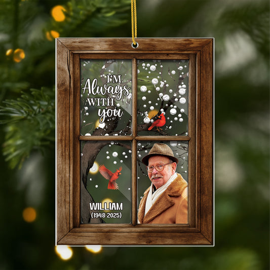 5569OUS1 personalized acrylic photo ornaments memorial gifts for loss of father 5569O3HQB