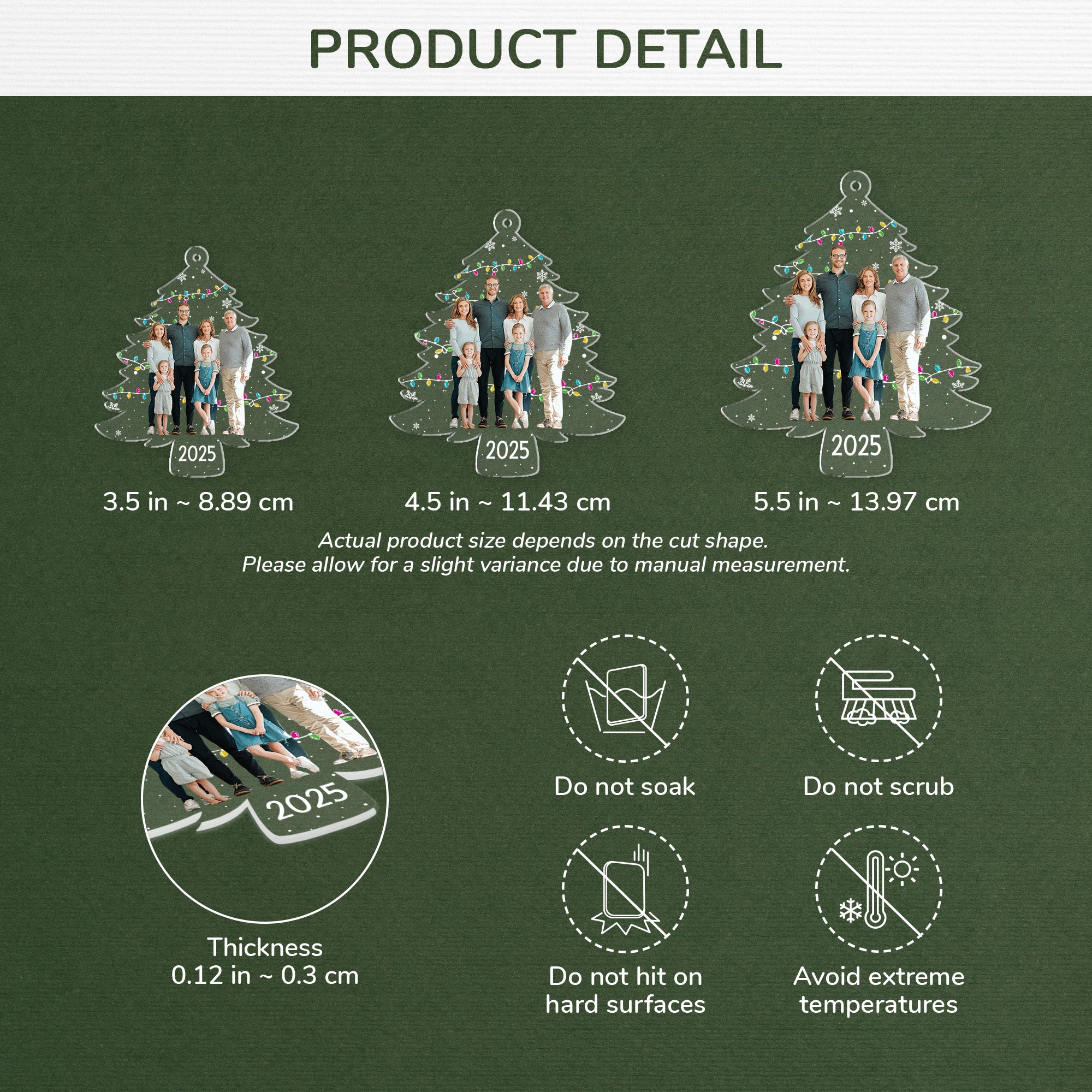 5572OUK3 custom acrylic photo ornaments family gifts for christmas_ 5572O6ZMI