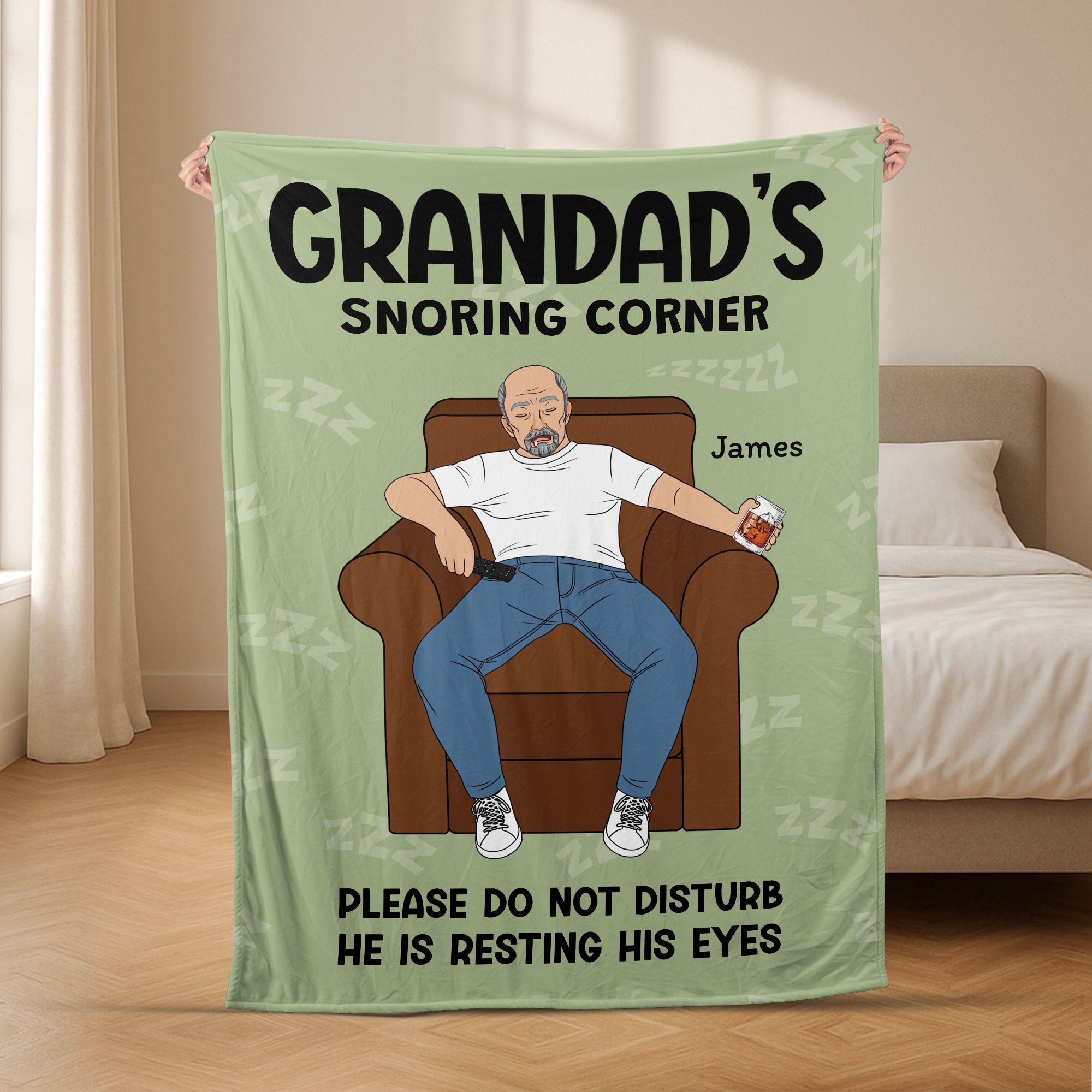 5579BUS2 personalized dad blanket_ funny gifts for dad 5579B6TZB
