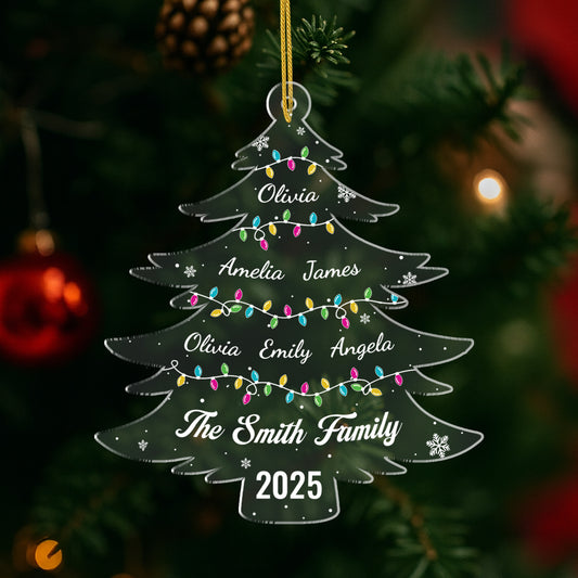5589OUS1 personalized gifts for family acrylic christmas tree ornaments 5589OTTMI