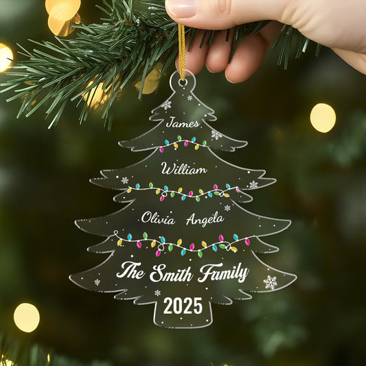 5589OUS2 personalized gifts for family acrylic christmas tree ornaments 5589OTTMI