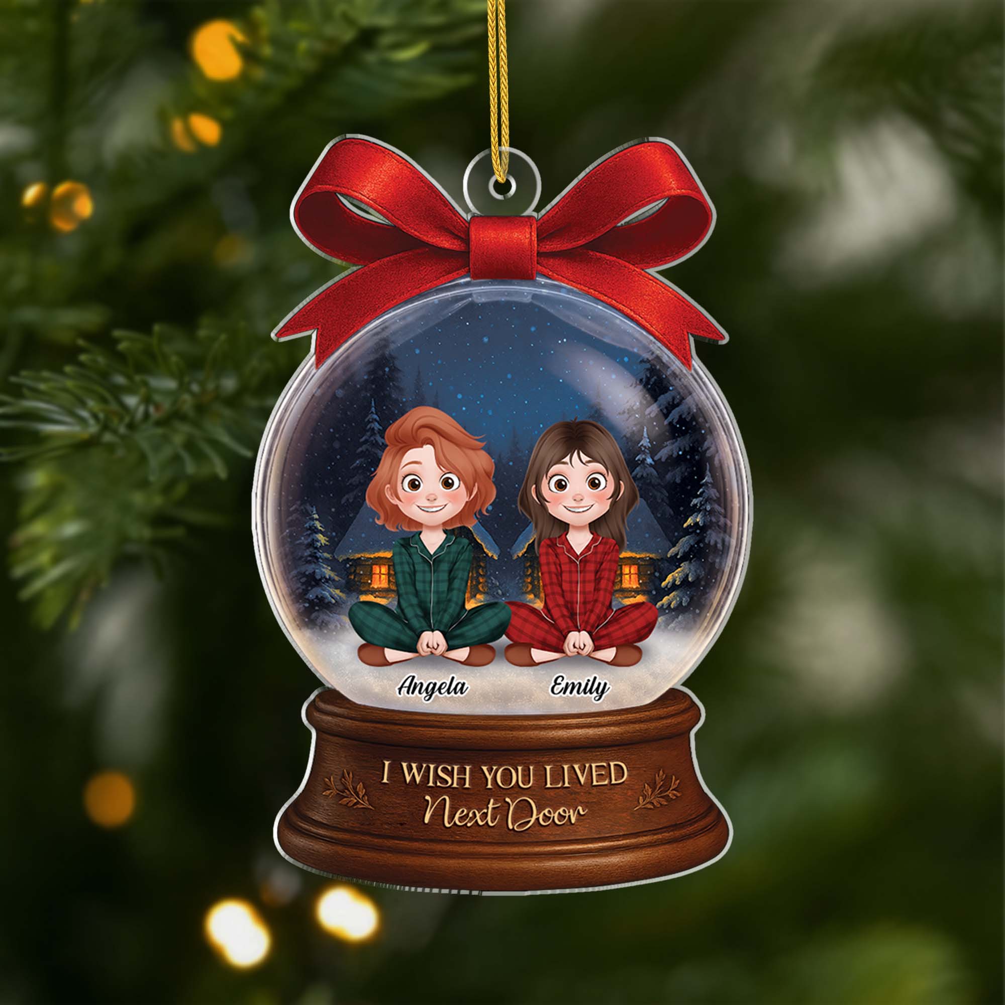 5592OUK1 personalized acrylic ornaments i wish you lived next door gifts 5592O3ZMF