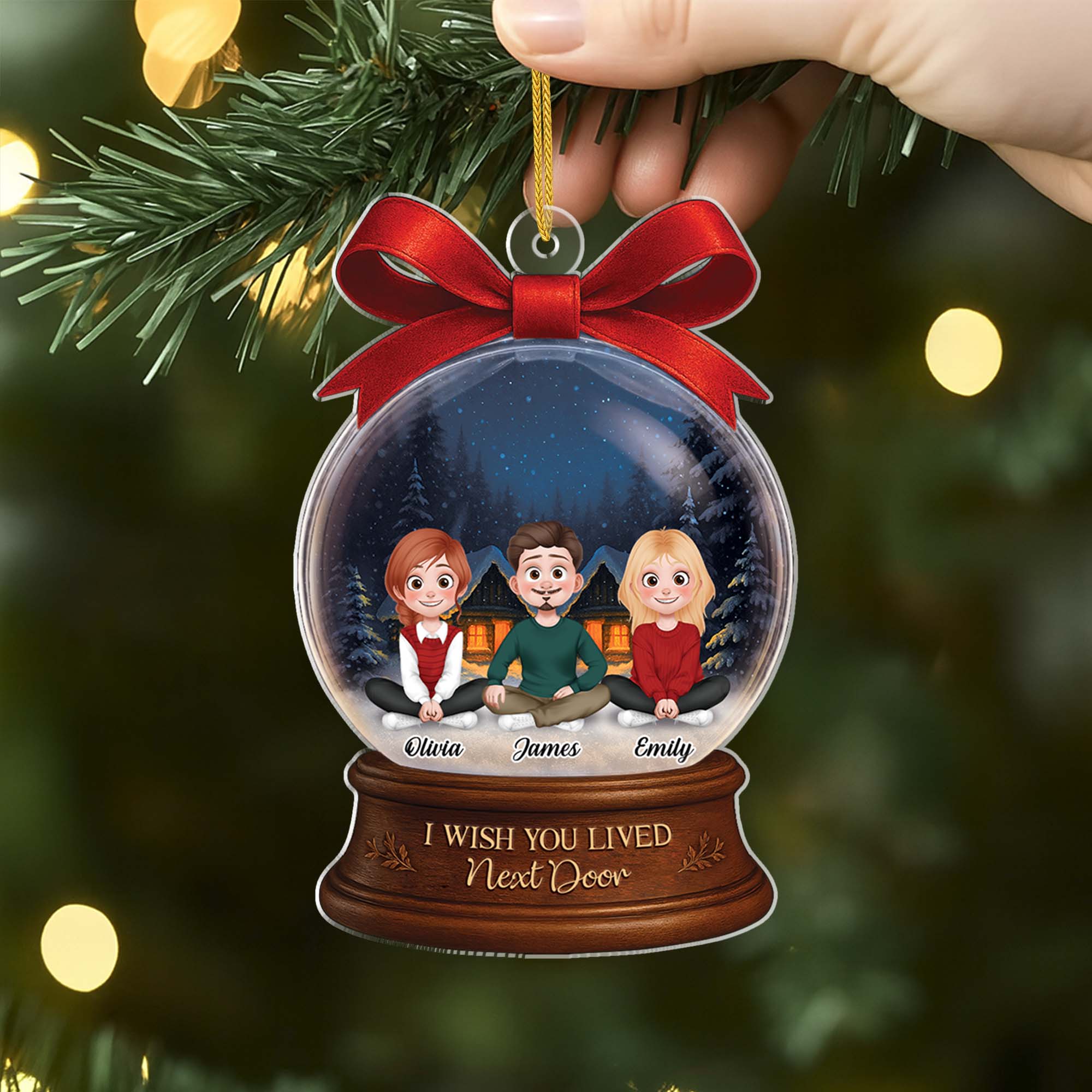 5592OUK2 personalized acrylic ornaments i wish you lived next door gifts 5592O3ZMF