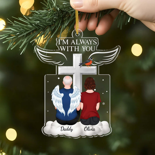 5594OUK2 personalized memorial gifts acrylic im always with you ornament 5594O8ZMA