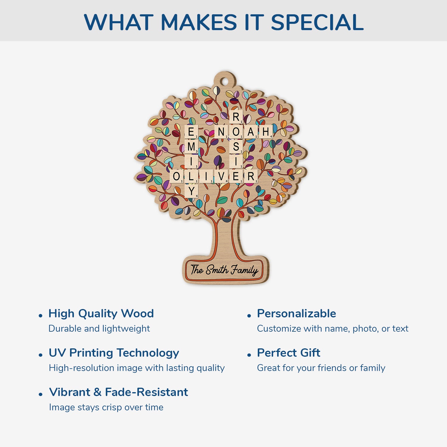 5596OUS4 personalized family tree gifts 1 layered wooden ornaments 5596O3TTI