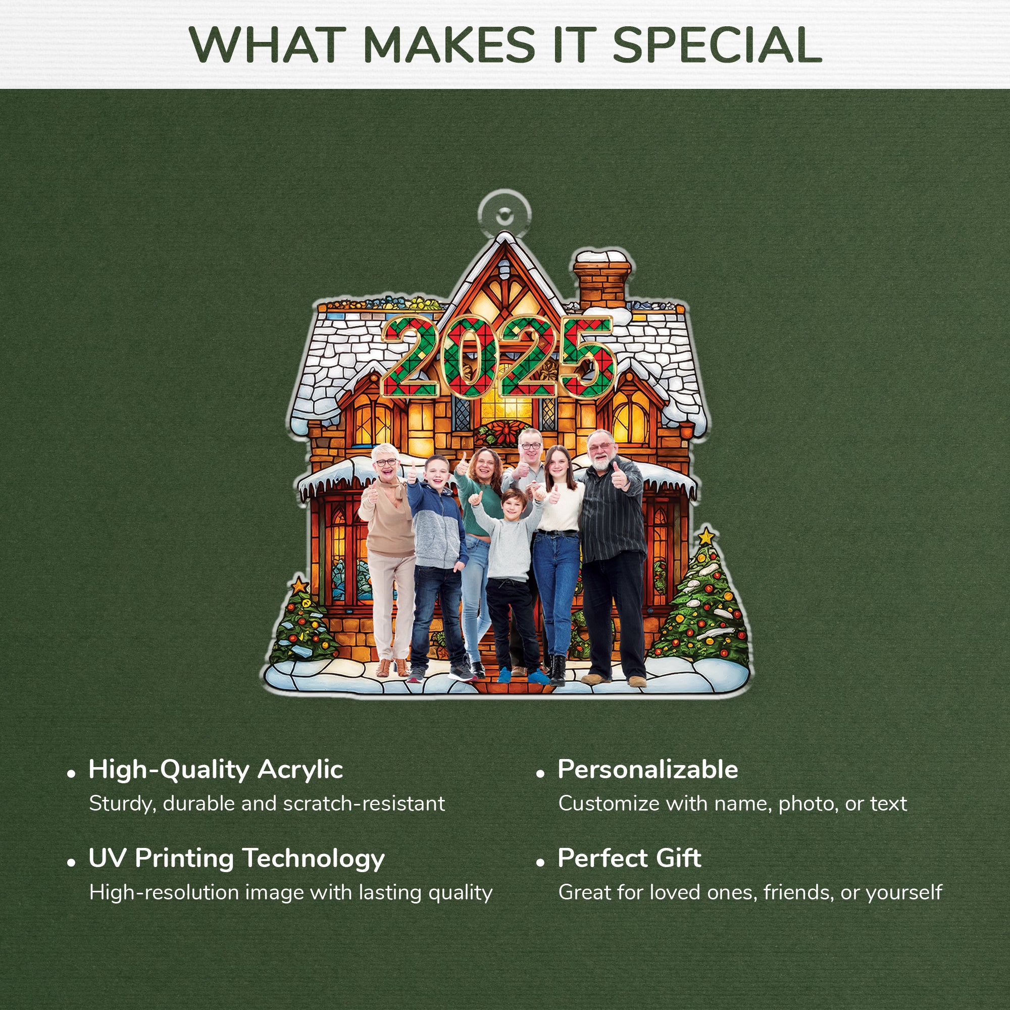 5605OUS4 personalized acrylic photo ornament christmas gifts for family 5605OTTZI