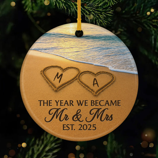 5631OUK1 personalized ceramic ornament mr and mrs christmas ornament 5631O8ZMG
