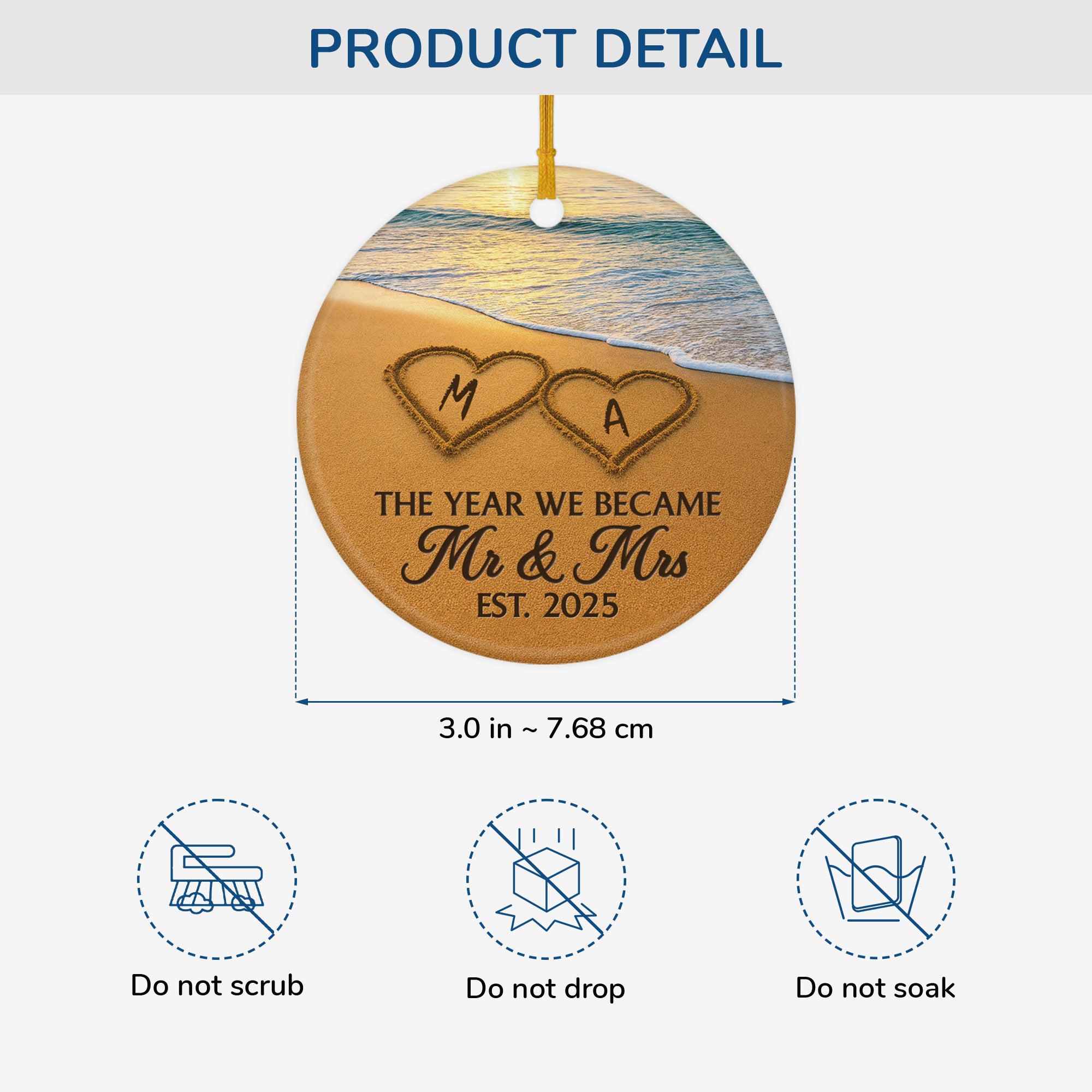 5631OUK3 personalized ceramic ornament mr and mrs christmas ornament 5631O8ZMG