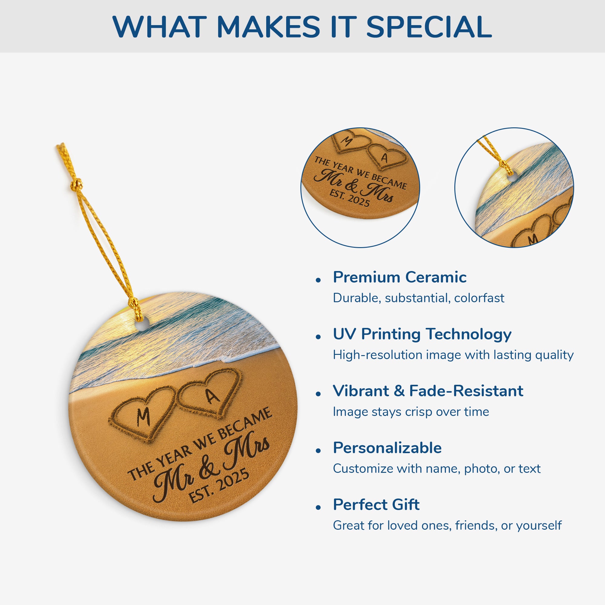 5631OUK4 personalized ceramic ornament mr and mrs christmas ornament 5631O8ZMG