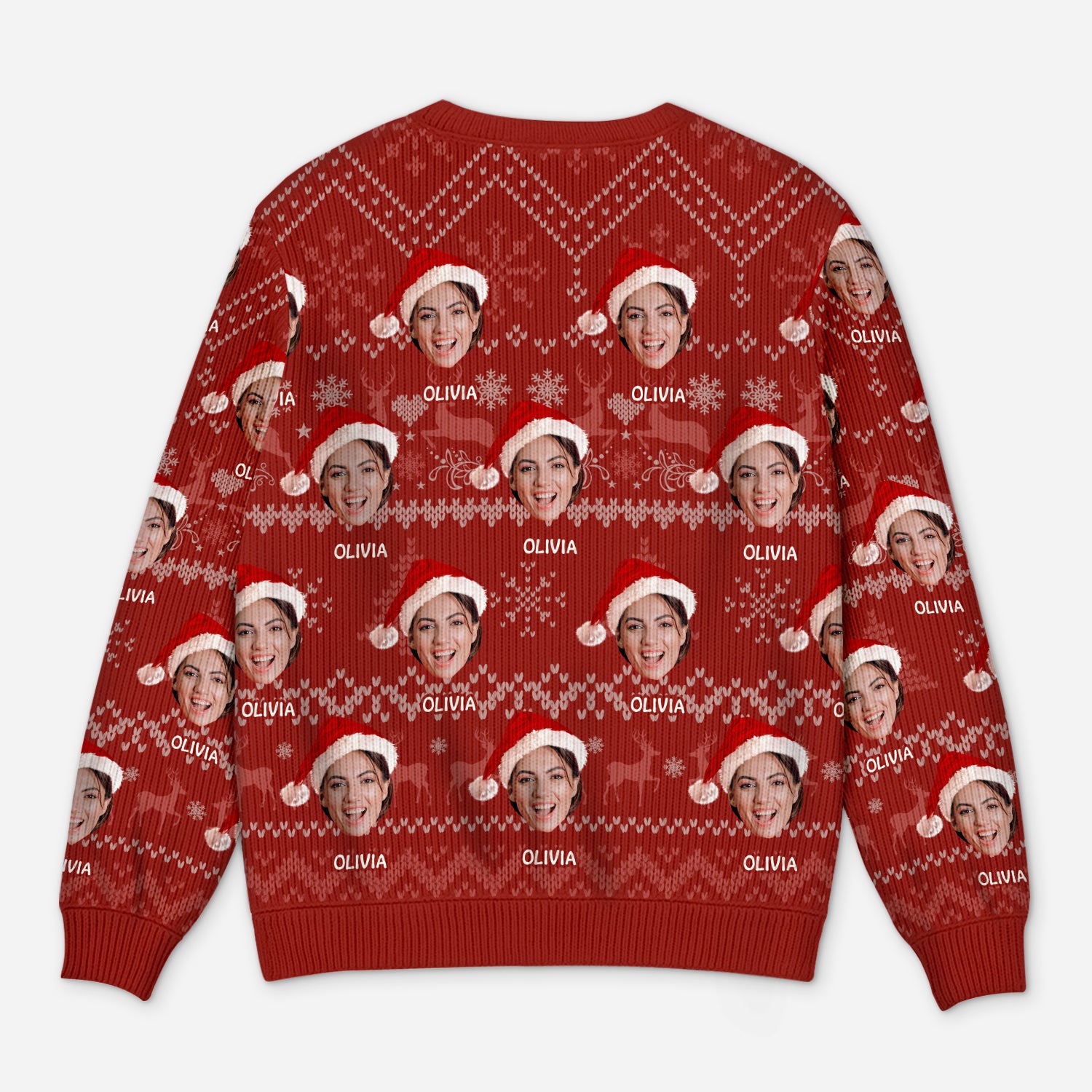 5633WUS3 custom ugly christmas sweater with face_s funny xmas gifts 5633W8MNB